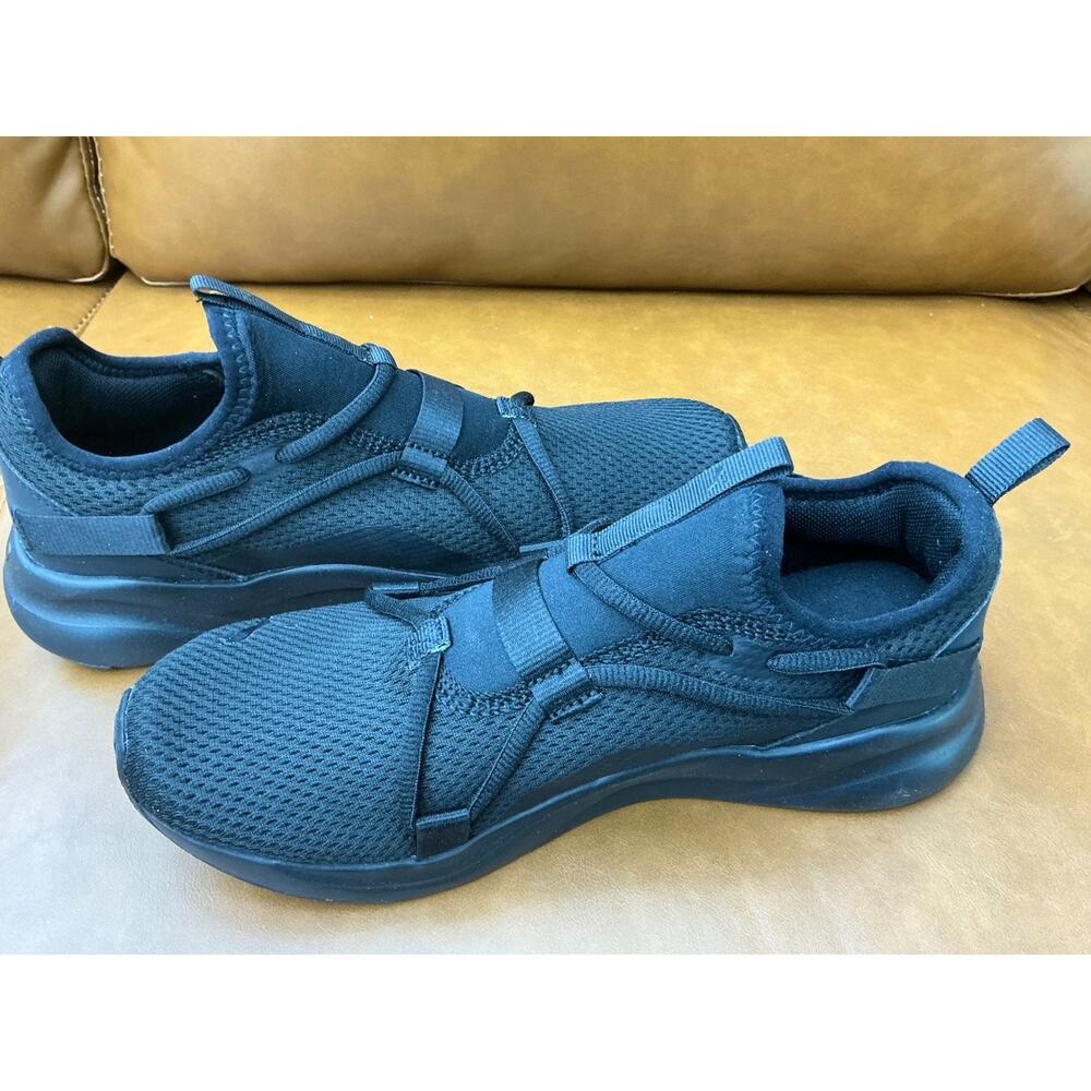 Puma Softride Sophia Sneakers Mens 7 Black Excellent Slip On Mesh Trainers